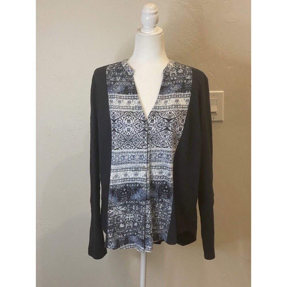 Lucky Brand Peasant top With Roll Tabs size XL  AG1497